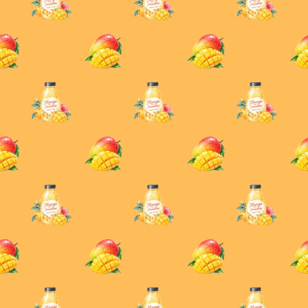 Fruit Juiceデジタルペーパーシームレスパターン5枚セット