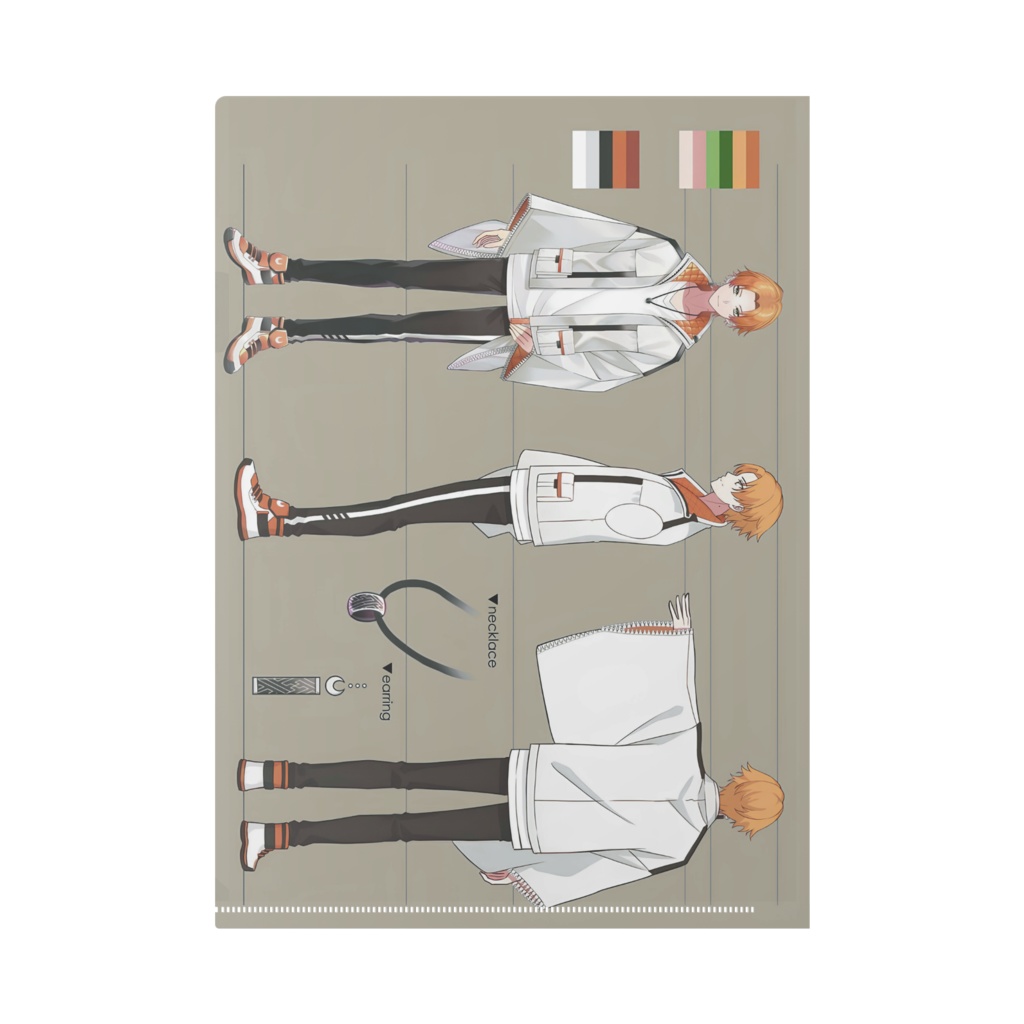 【日野みかげ】三面図クリアファイル