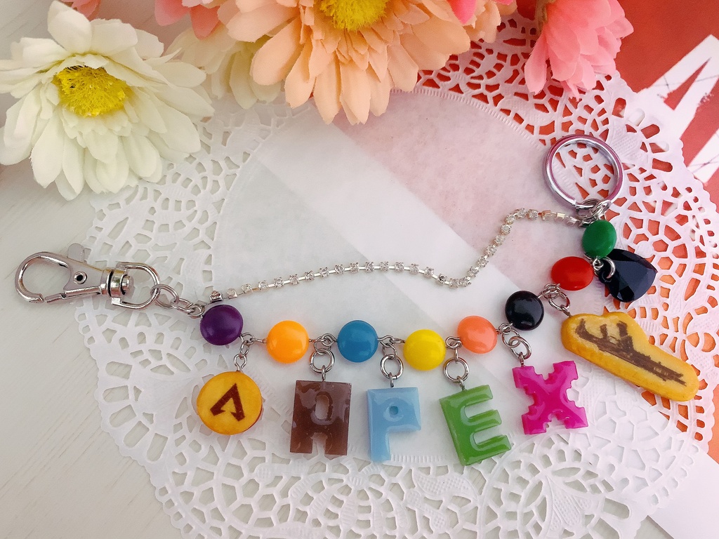 えーぺっくすいーつ♡マーブルチョコとプリントクッキーのチャーム