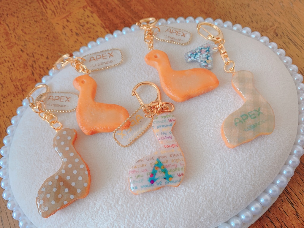 ネッシー のクッキーキーホルダー チェック柄 Junkstrawberry Booth