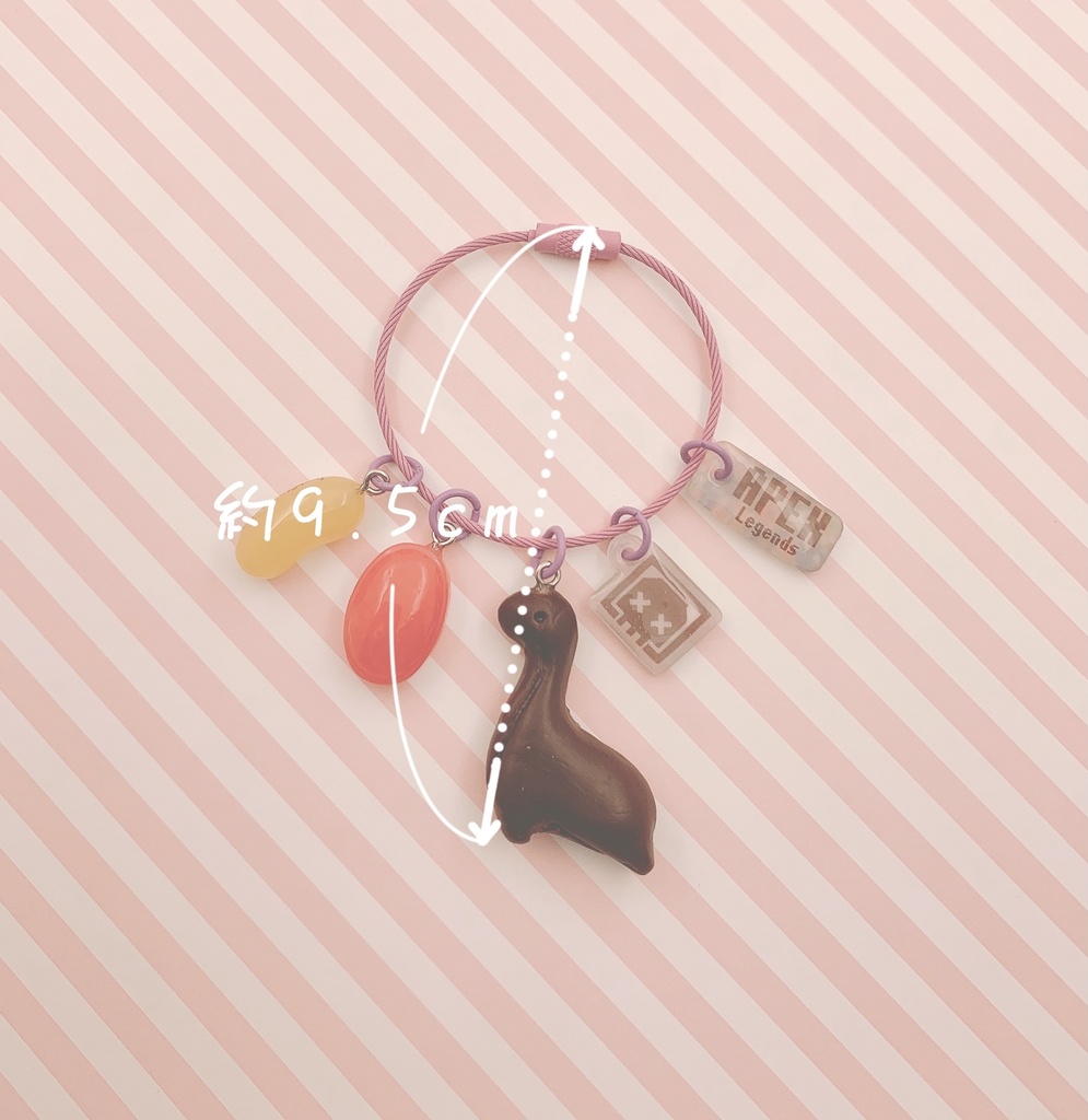 【受注生産】ネッシー🦕ビターチョコ🍫カラーキーリング