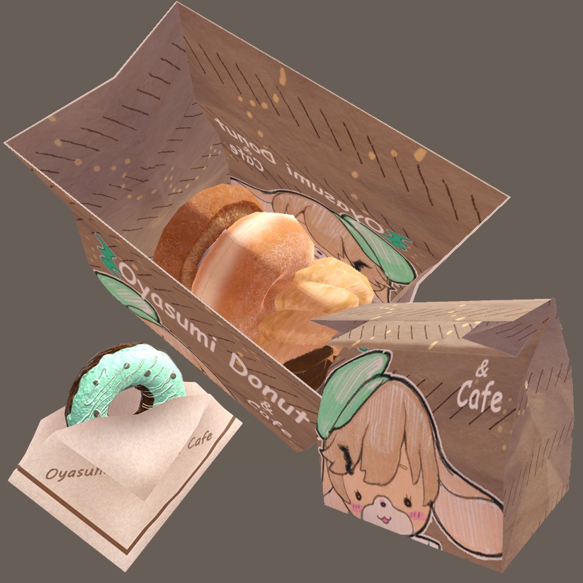 お休みさんのドーナツセット Ver1.1