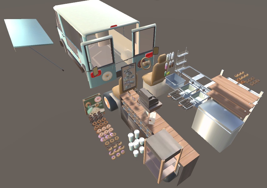 お休みさんのドーナツ屋さんキッチンカー V1.1