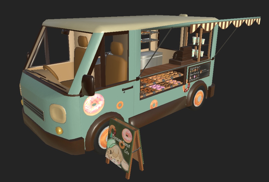 お休みさんのドーナツ屋さんキッチンカー V1.1