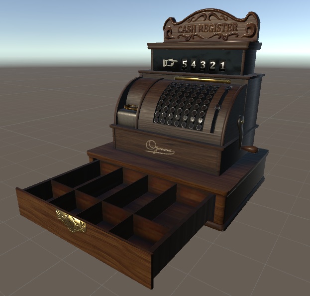 レトロ風のキャッシュレジスター