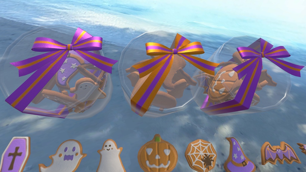 ハロウィンモチーフのクッキーセット Ver1.2+マシュマロセット