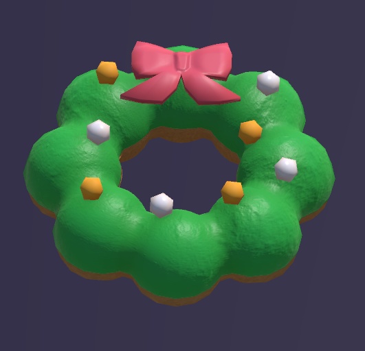 クリスマスモチーフのドーナツ Ver 1.1