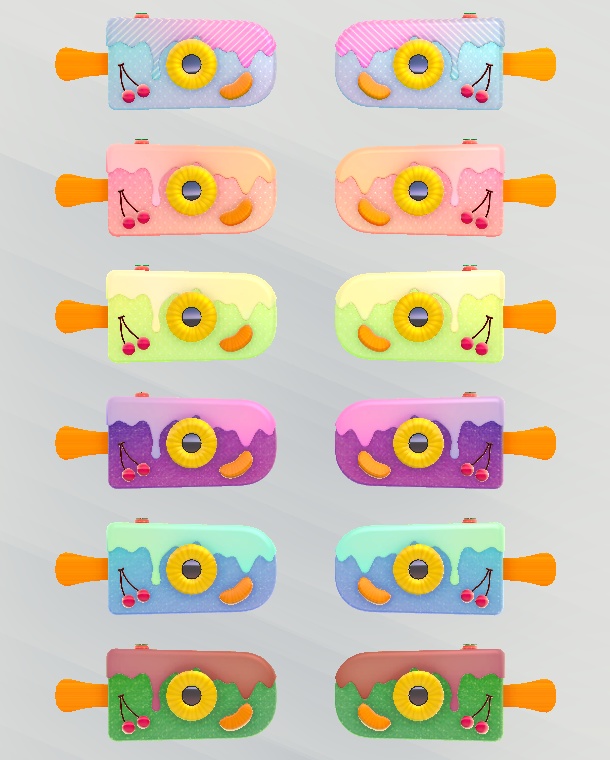 アイスキャンディ&アイスキャンディ風のカメラセット Ver.2.2