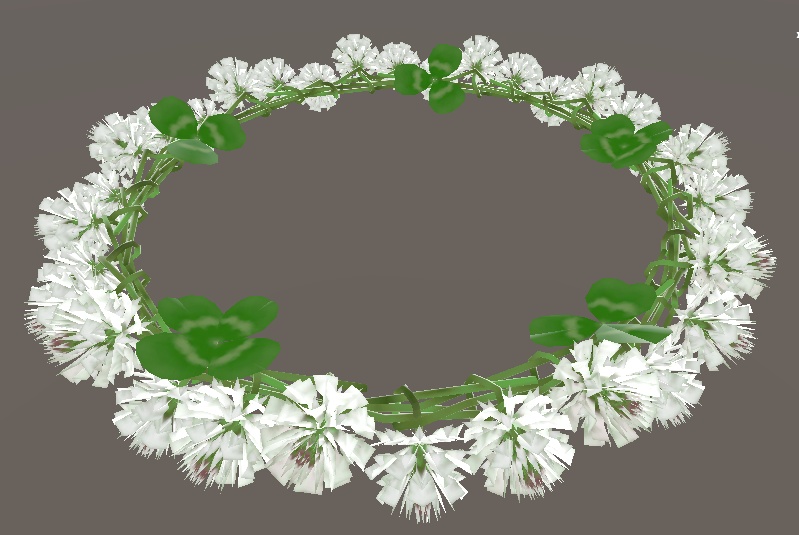 シロツメクサのアクセサリー