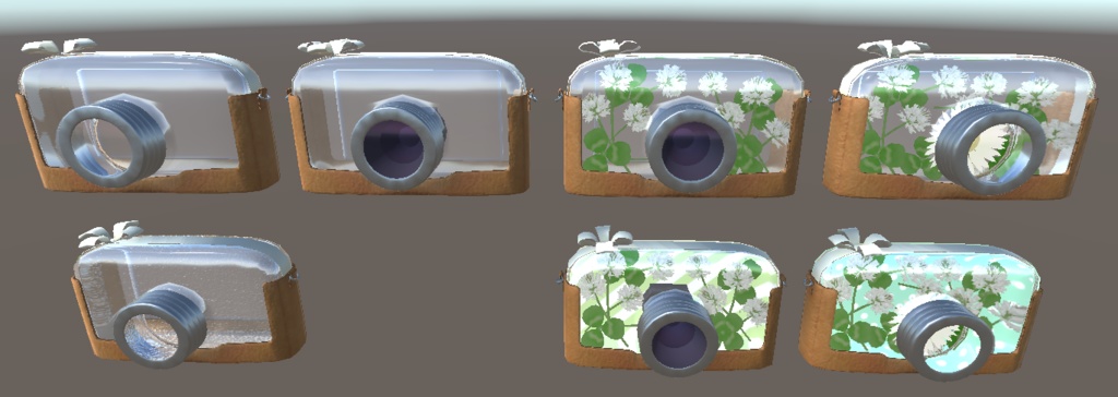 ハーバリウムなカメラ(シロツメクサとガーベラ) V1.2