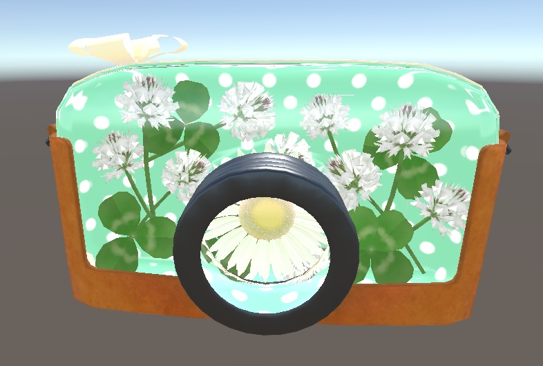 ハーバリウムなカメラ(シロツメクサとガーベラ) V1.2