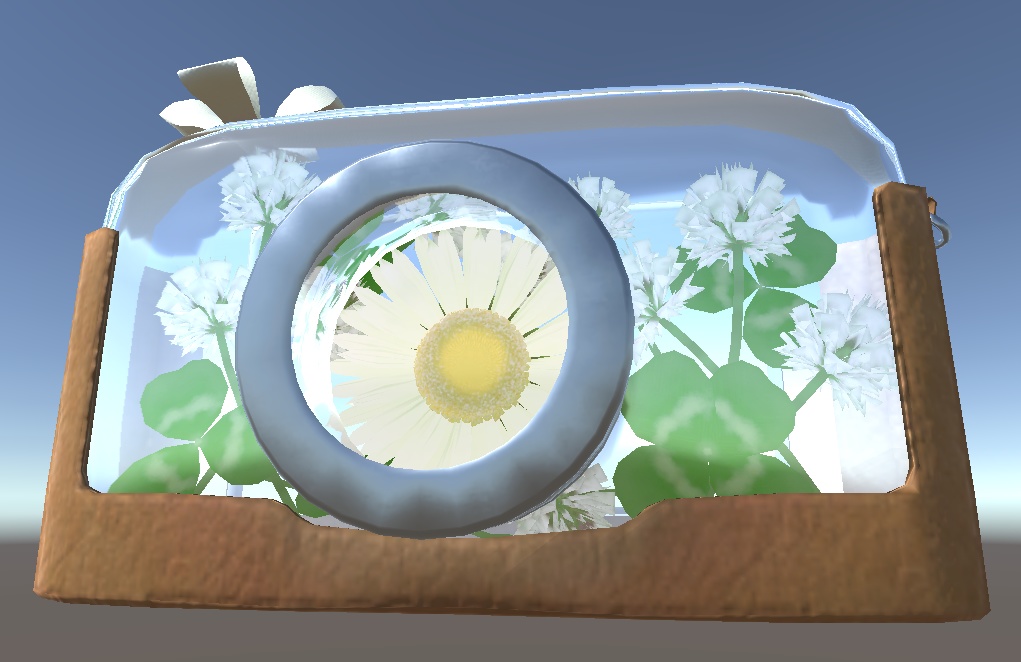 ハーバリウムなカメラ(シロツメクサとガーベラ) V1.2
