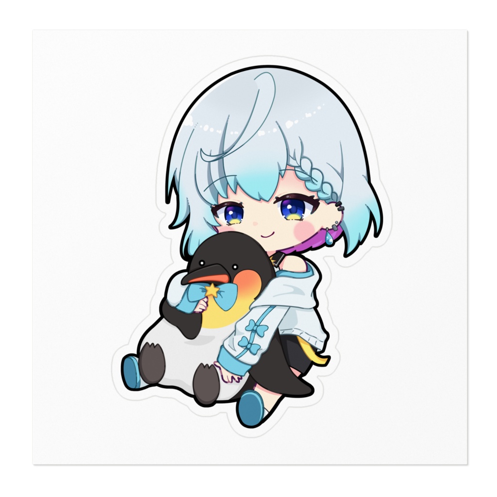 ステッカー【ペンギンと一緒】