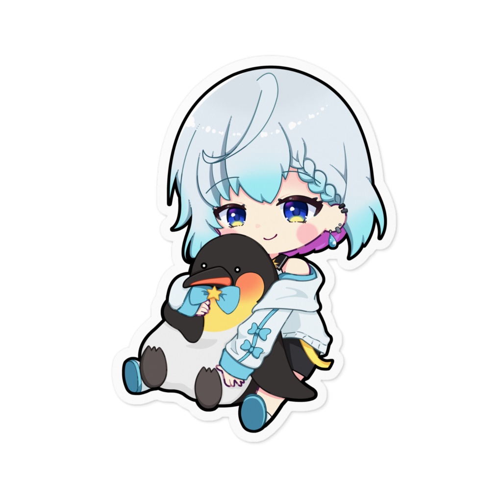 ステッカー【ペンギンと一緒】