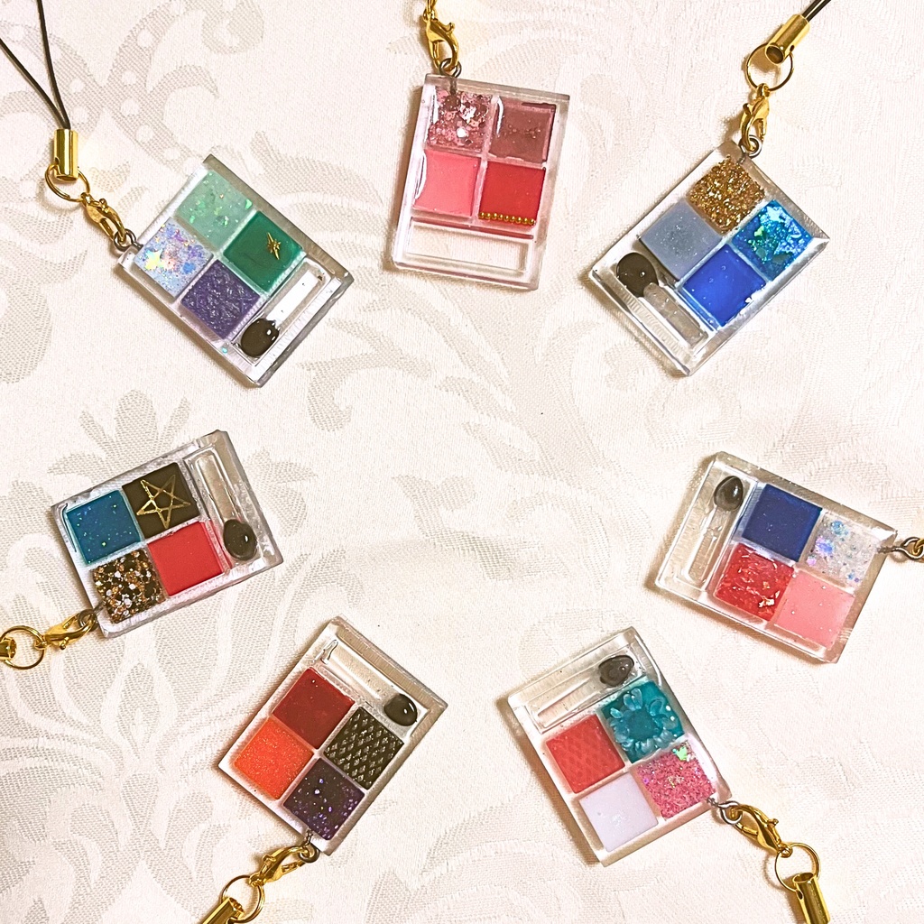 アイシャドウ風レジンチャーム -フェアリーキス プリンシパルアイズ-