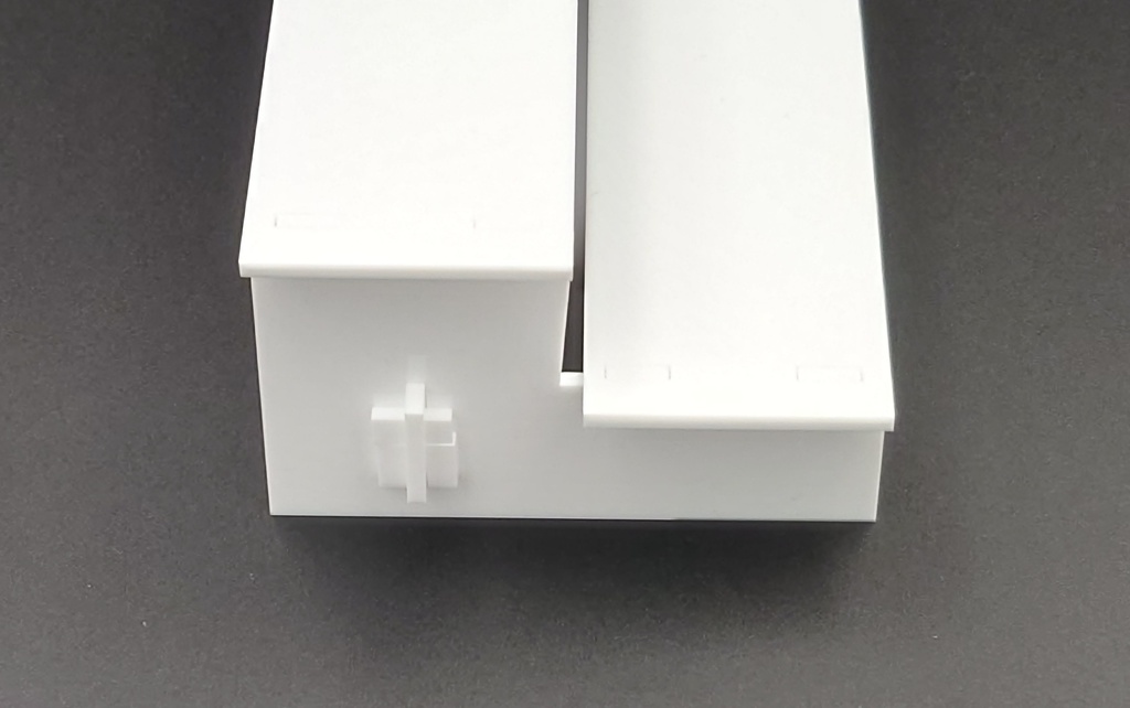 アクリル製飾り台(ひな壇)(天板180mm×50mm:高さ53mm、103mm)