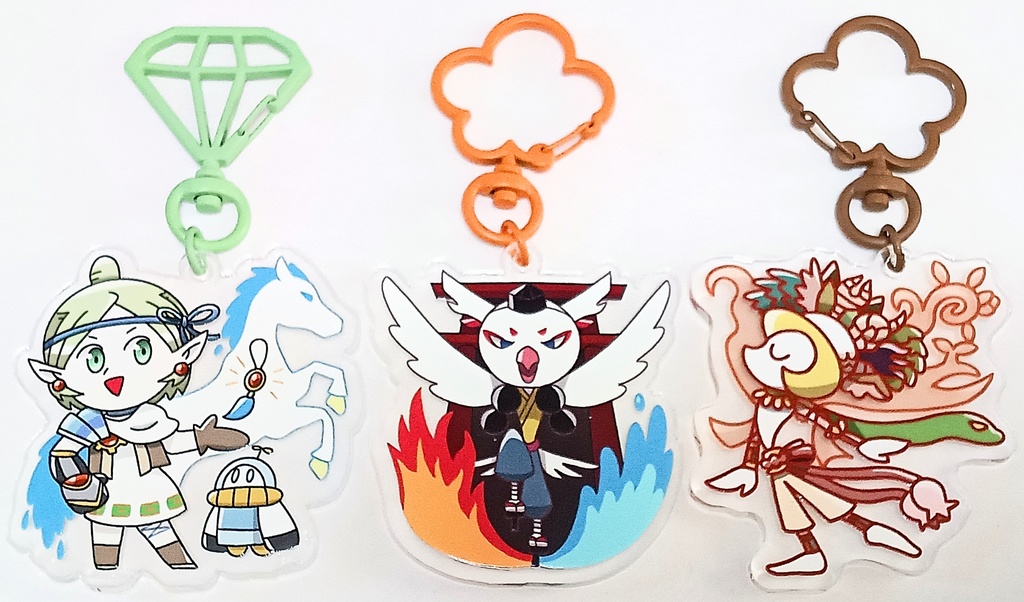 猫叉アクリルキーホルダー