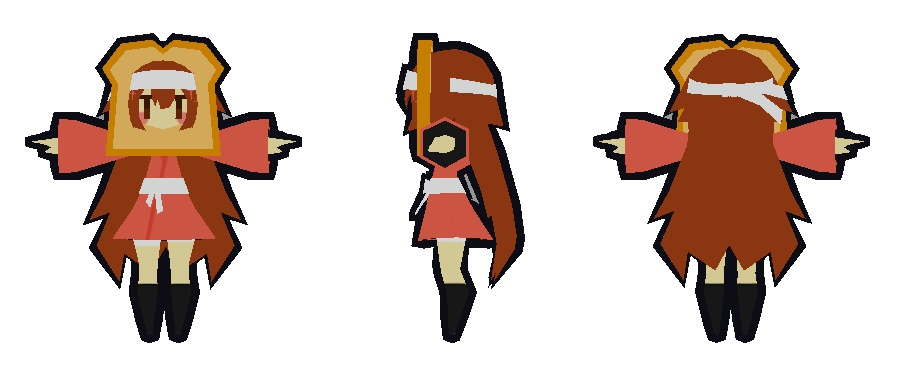 LowPoly Toast/ロポリトースト帽子