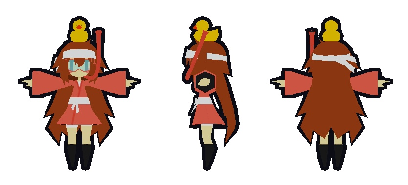 LowPoly Snorkel Set/ロポリシュノーケル+ラバーダック