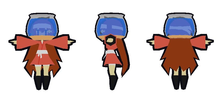 LowPoly Fishbowl/ロポリ金魚鉢帽子