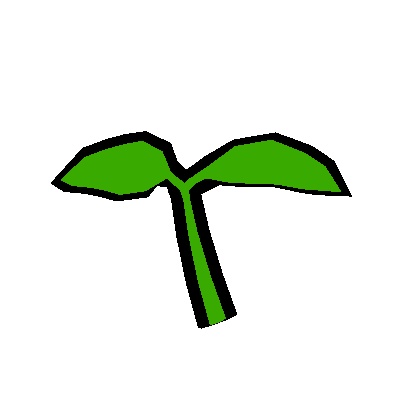 LowPoly Sprout/ロポリ双葉帽子