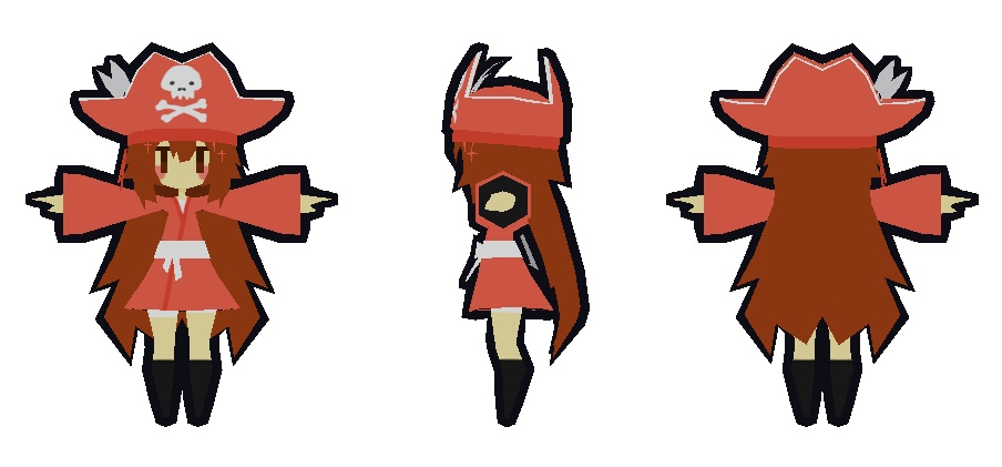 LowPoly Pirate Hat/ロポリ海賊の帽子