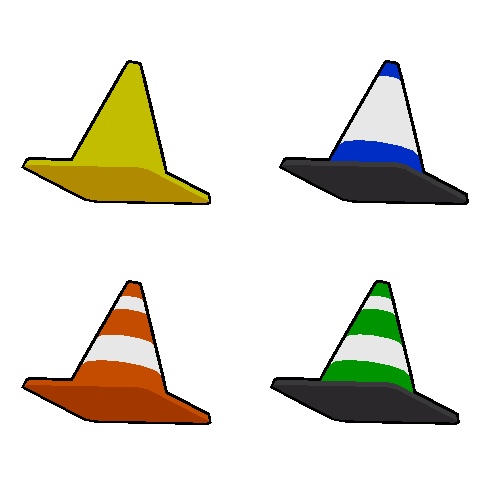 LowPoly Traffic Cone/ロポリロードコーン