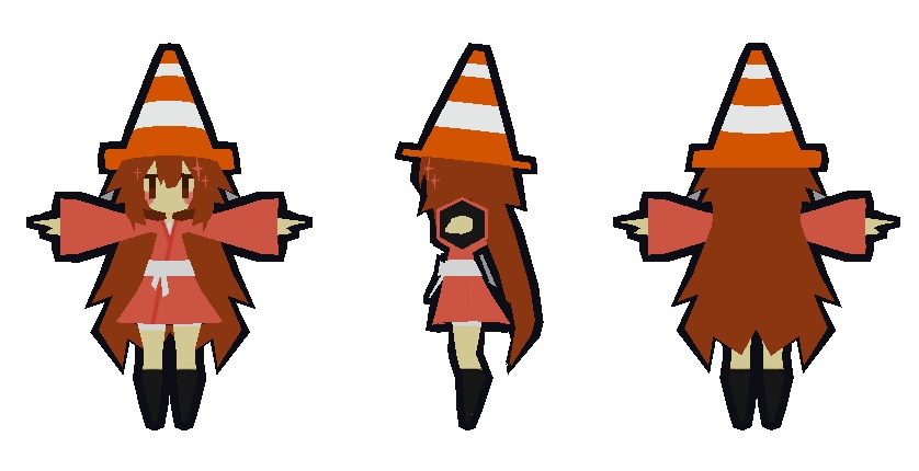LowPoly Traffic Cone/ロポリロードコーン