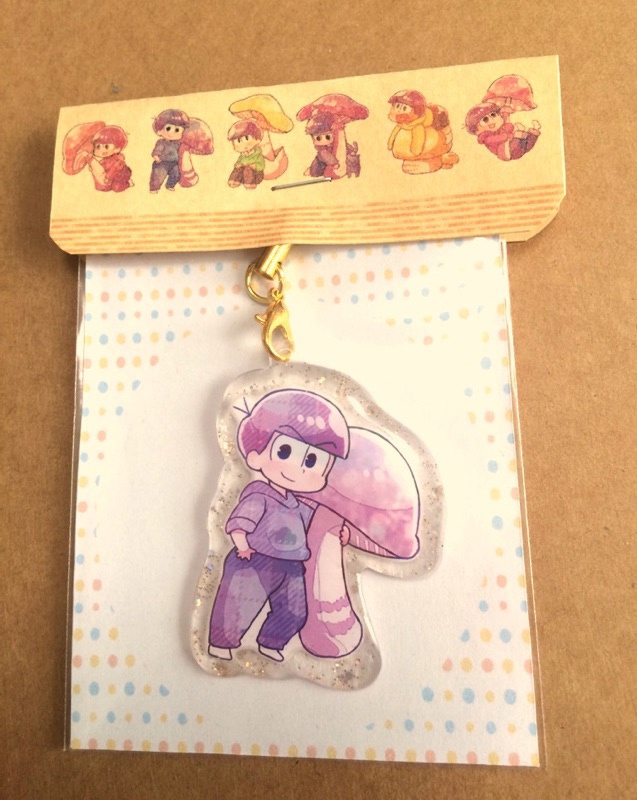 きのこ×おそ松さん プラ板ストラップ