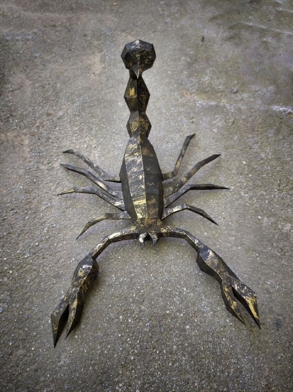 Papercraft Scorpio PDF template Scorpio PDF template (without texture or color).