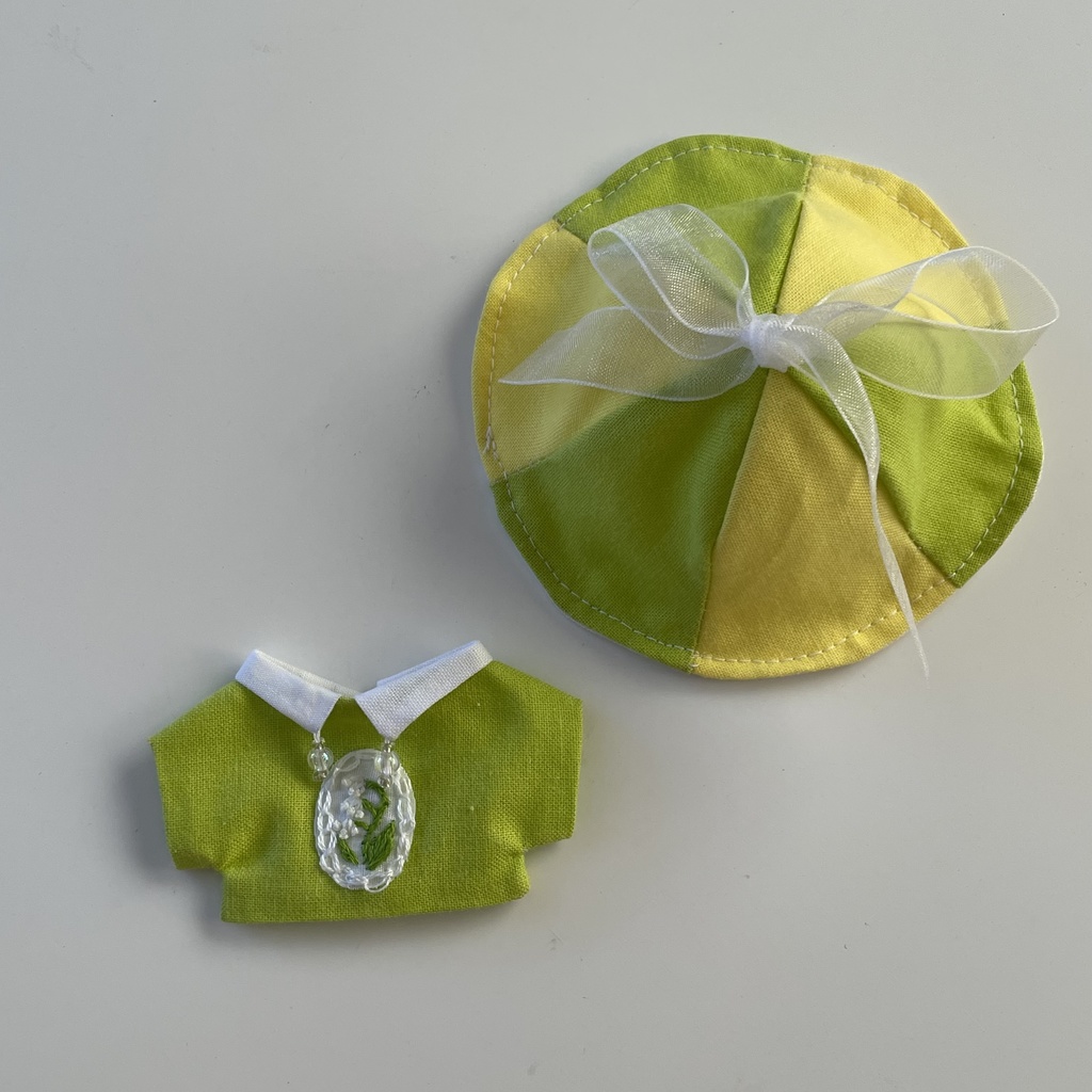 お花刺繍シャツ・チューリップハット セット