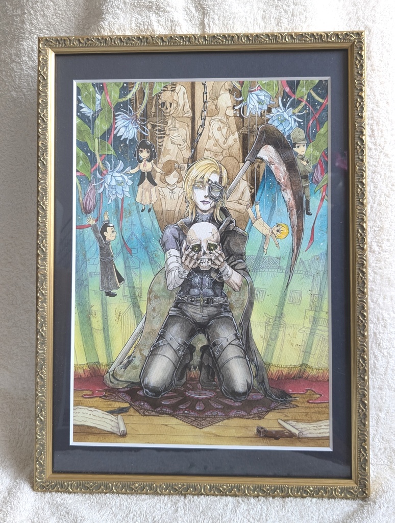 【原画】然る死神の奇劇(額装済)