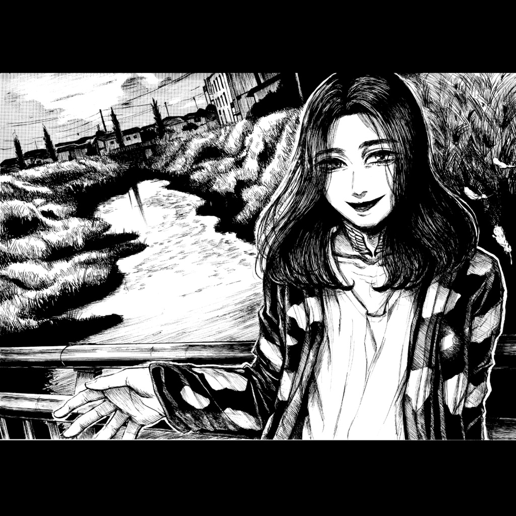 向こうへ（額入済）