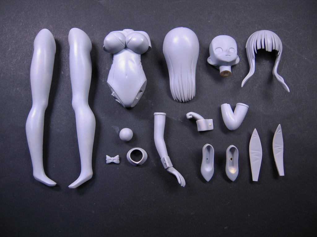 オリジナル作品「バニーガール卯紗」【メガネ無】ガレージキット