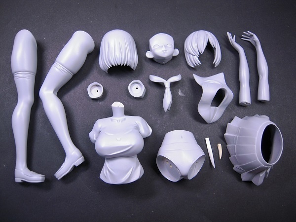 マシュ(セーラー服 ver. 改修版、メガネ付) ガレージキット Fate/Grand Order