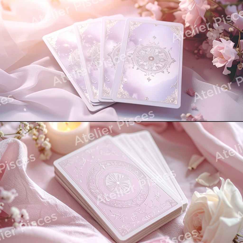 淡いオラクル風カード画像 10枚セット【商用可】