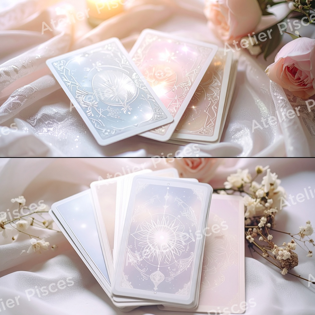 淡いオラクル風カード画像 10枚セット【商用可】