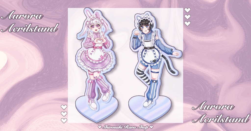 🩷オーロラアクリルスタンド🩵