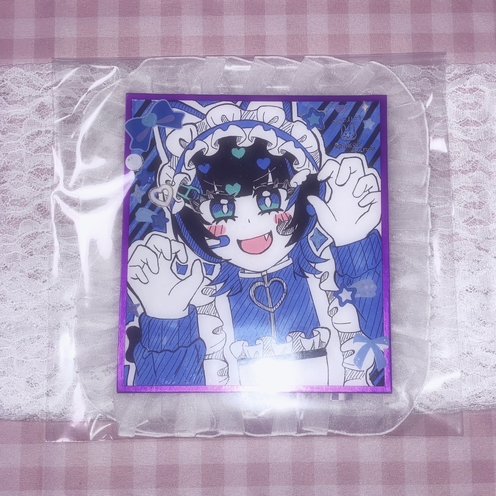 💙直筆色紙　りつ💙