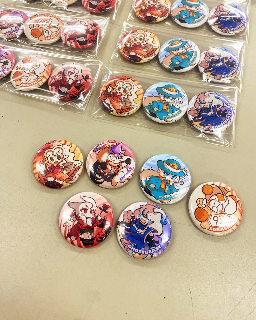 アストラとなかまたち缶バッジセット