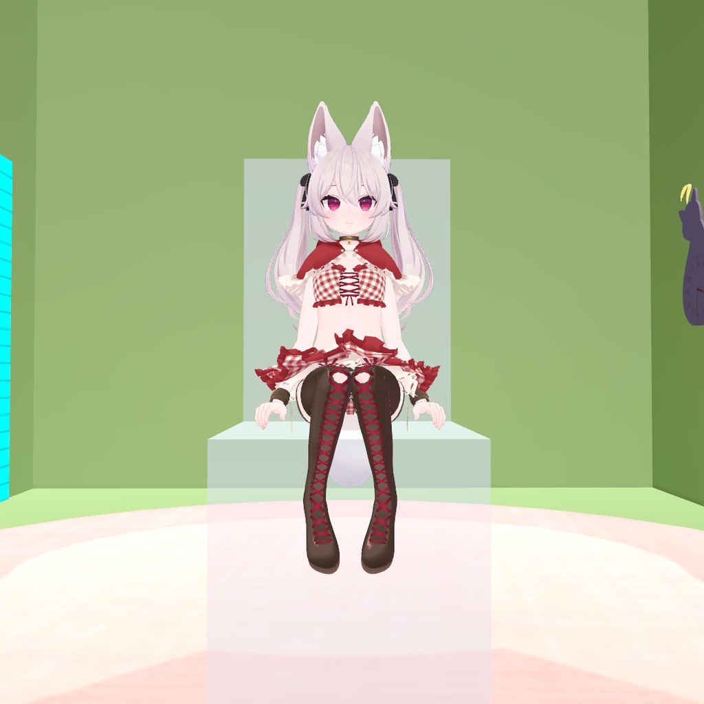 【VRChat】女の子座りポーズ