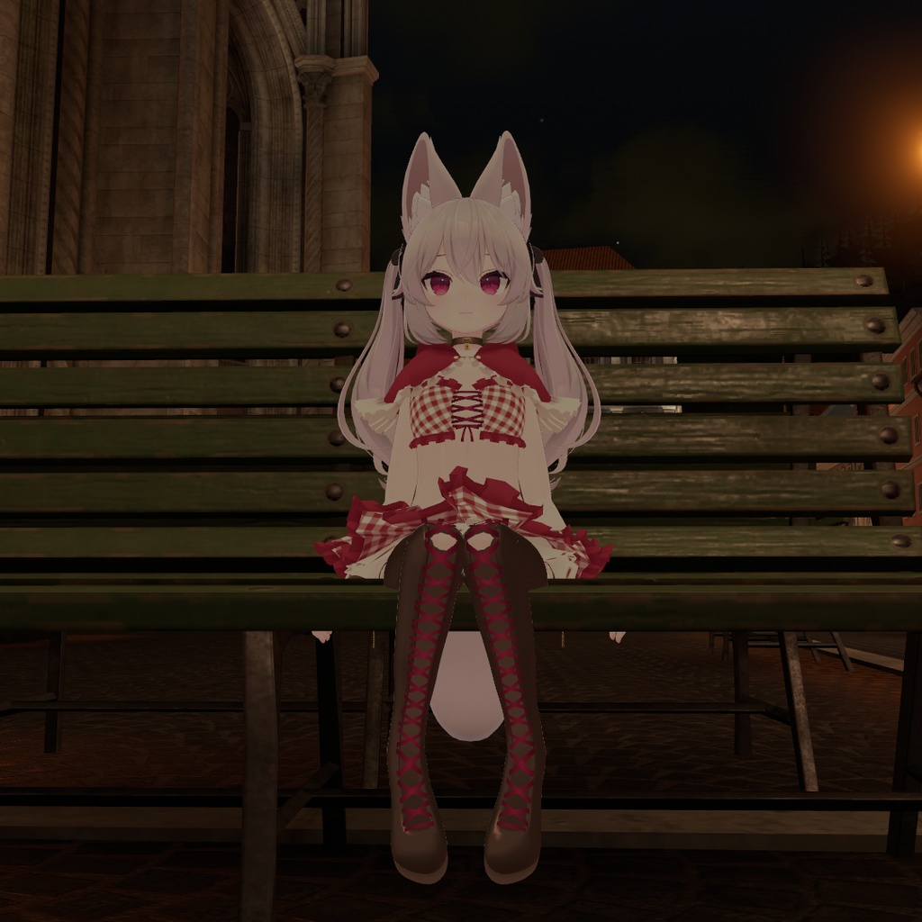 【VRChat】女の子座りポーズ