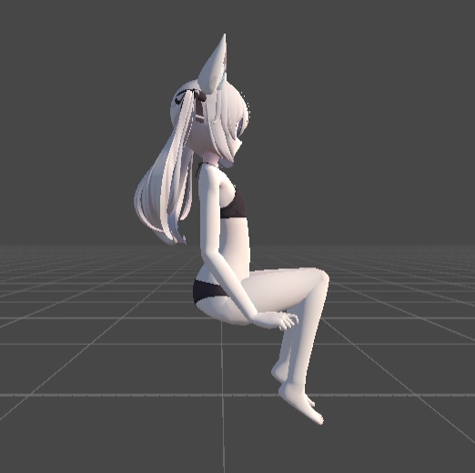 【VRChat】女の子座りポーズ