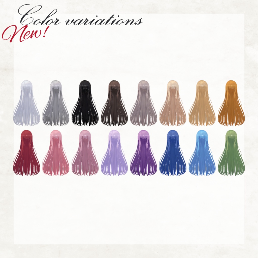 さらさらFiロングヘア【VRChat】