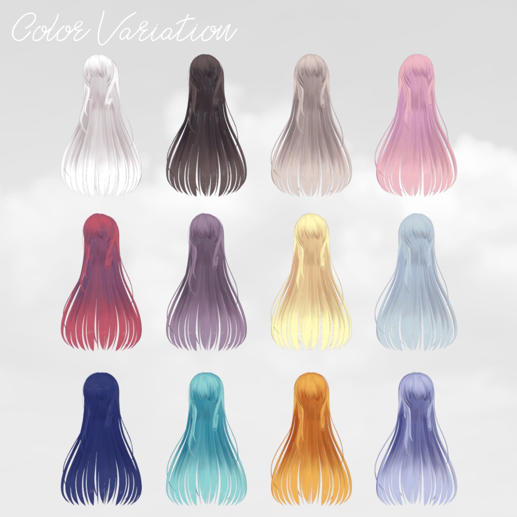 さらさらFiロングヘア【VRChat】