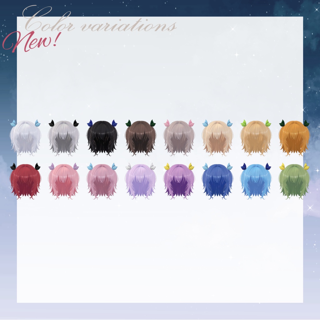 Cancer hair かに座ヘア【VRChat】