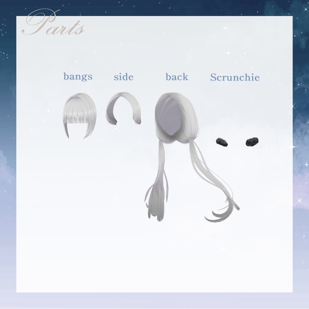 Libra hair てんびん座ヘア【VRChat】