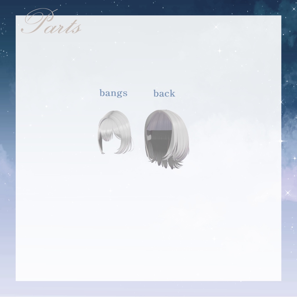 Capricorn hair やぎ座ヘア【VRChat】