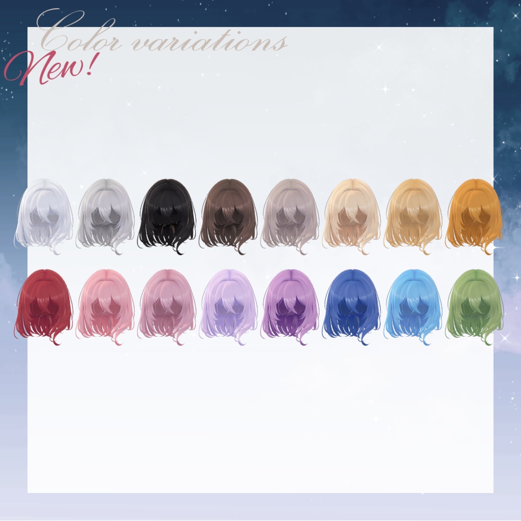 Aquarius hair みずがめ座ヘア【VRChat】