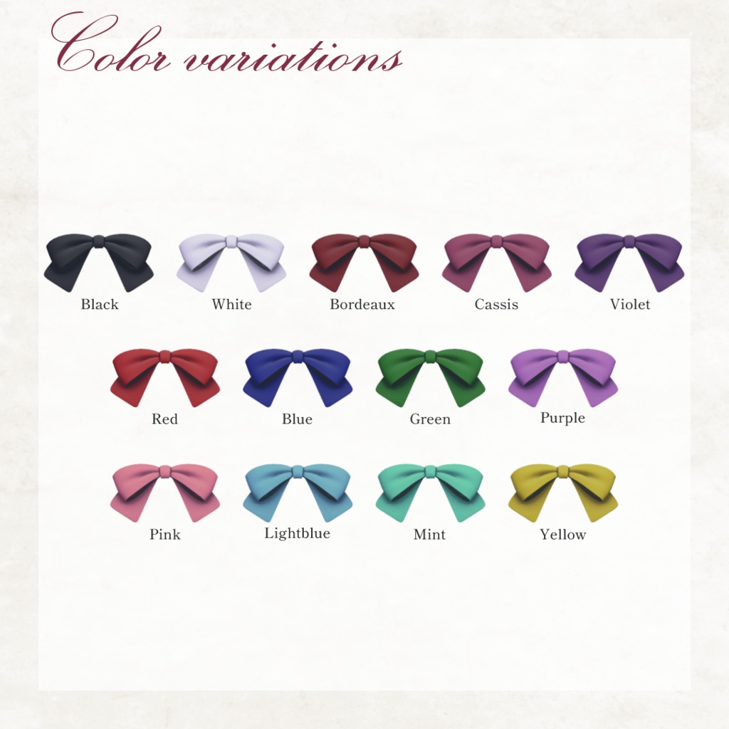 ♡無料♡ VAlice Ribbon ぶいありすリボン【VRChat】